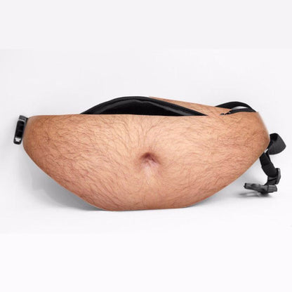 😂 Realistic Beer Belly Fanny Pack – Funny Hidden Waist Bag & Gag Gift