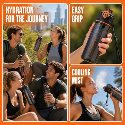 ☀️ SUMMER DEAL | Misting Water Bottle – Stay Cool & Hydrated During Hot Workouts and Outdoor Days