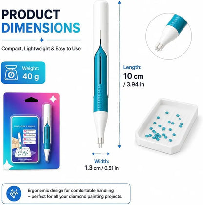 ✨ TRENDING NOW | Automatic Diamond Painting Tool – A Smarter Wax-Free Way to Place Round Drills