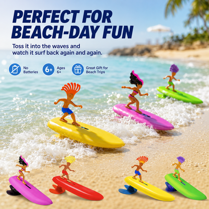 🏄 BEACH FAVORITE | Mini Surfing Toy – Toss It Into The Waves & Watch It Ride Back Toward Shore