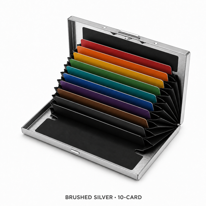 RFID-Blocking Stainless Steel Card Wallet – Organized, Secure & Pocket-Ready 🔒