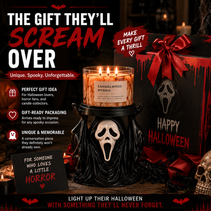 🖤 GIFT DEAL | Halloween Ghost Candle Holder – Unique Horror Gift for Candle Lovers & Spooky Decor Fans