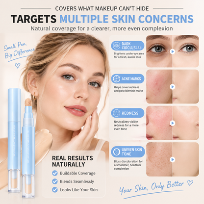 ✨ 2-in-1 Foundation & Concealer Pen – Smooth Buildable Coverage