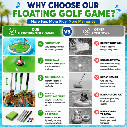 Floating Golf Pool Game – Interactive Water Toy for Kids & Family Fun