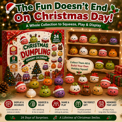 🎅 CHRISTMAS SPECIAL | 24 Days of Mini Squishies – Cute 2026 Advent Calendar with Daily Dumpling Surprises