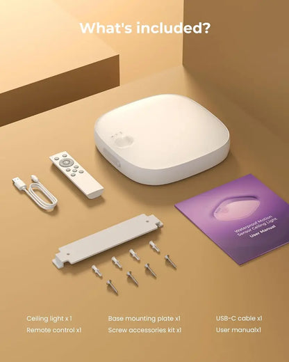 FULEN Waterproof Motion Sensor Shower Light