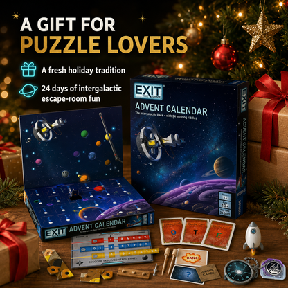 🧩LAST DAY 49% OFF –🐰 24-Day Cosmic Escape Room Advent Calendar🚀