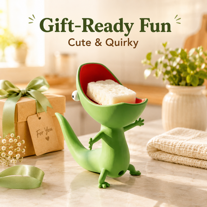 Lizard Soap Holder | Cute 3D Printed Soap Dish & Sponge Holder