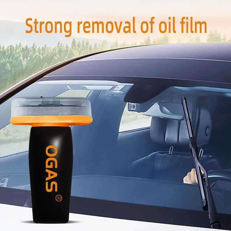 Windshield Oil Film Eraser Wand - All-in-One Pro Kit with Glass Cleaning Emulsion Formula and Sponge - The Ultimate Streak-Free Solution to Prep for Rain Repellents outdoorfun