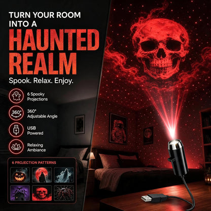 🎄 Christmas HD Projection Light – 6/10 Festive Scenes USB Holiday Projector