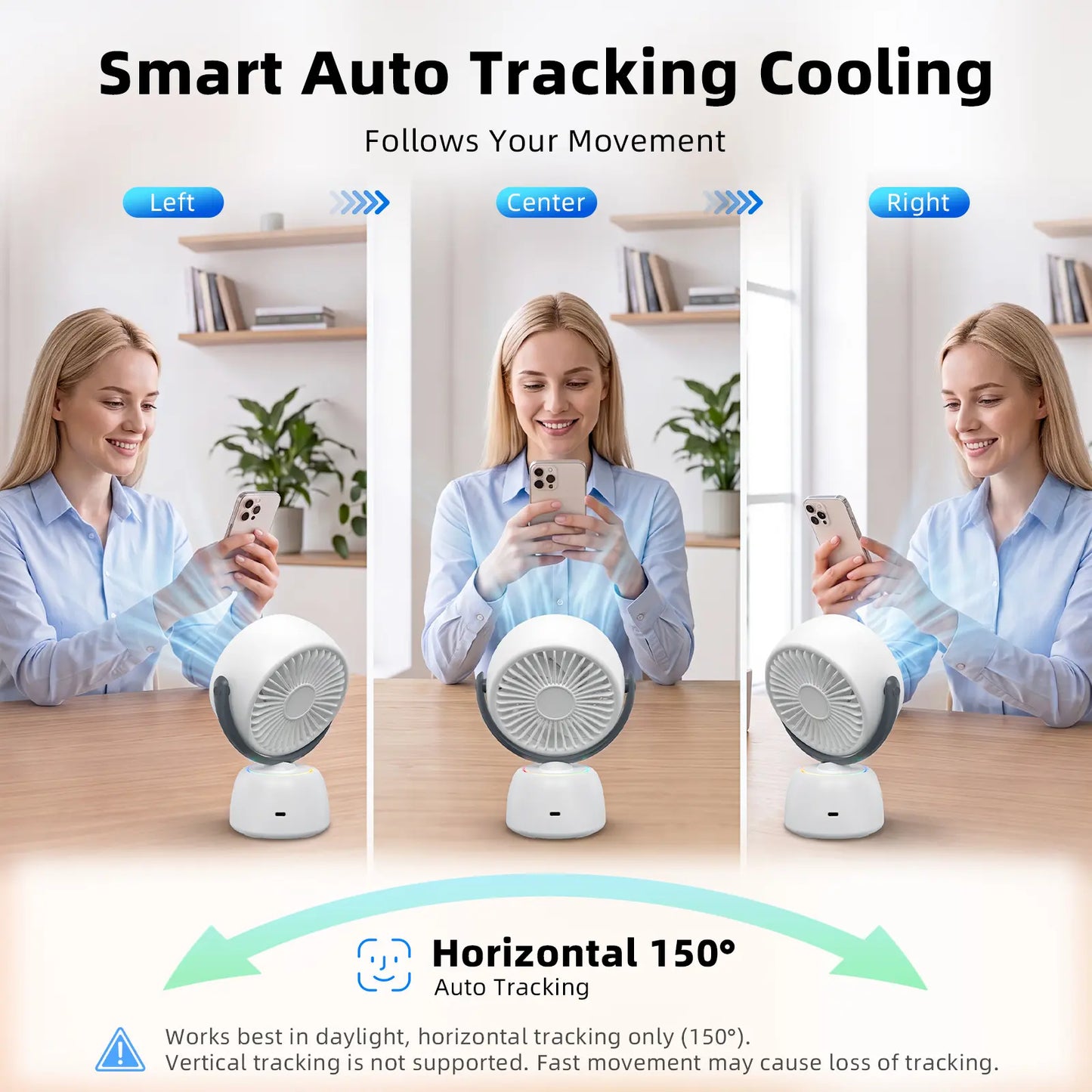 🔥 LAST DAY 50% OFF | Breeze Follows You™ AI Head Tracking Fan