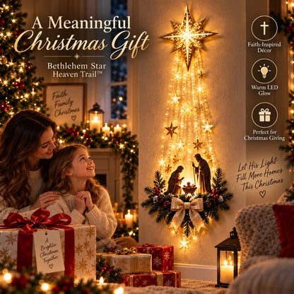 🔥Buy 2 Get 10% OFF - Bethlehem Star of Faith™ – Lighted Nativity Christmas Wall Decor