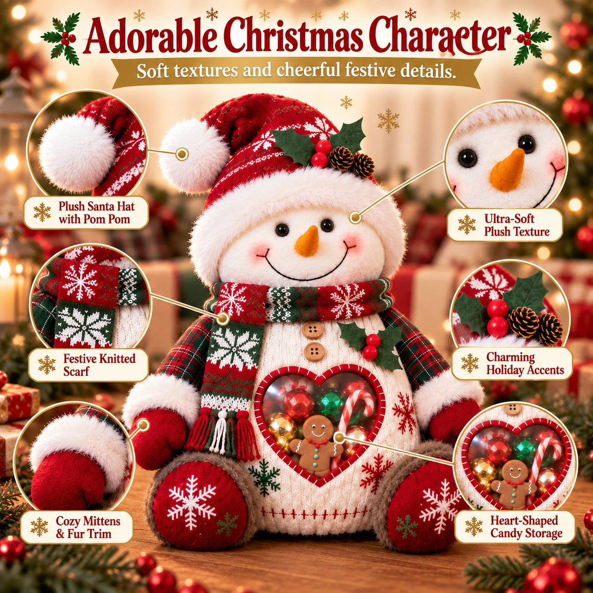 🎅 🎄 Christmas Character Refillable Treat Holder(📦Buy 2 Free Shipping)