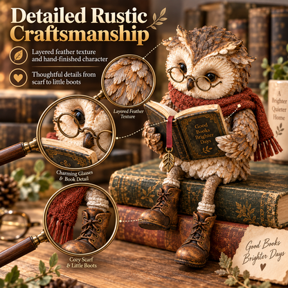 🦉Reading Owl Figurine