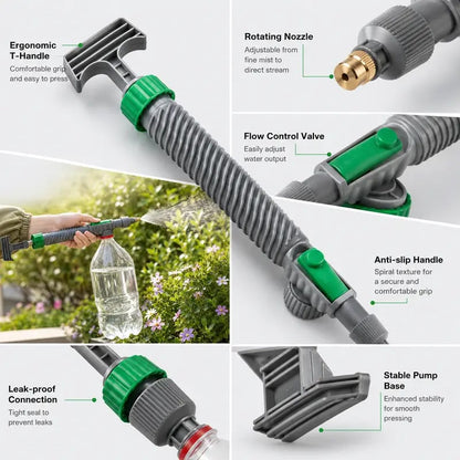 ♻️ Reusable Bottle Pressure Sprayer – 2-Mode Plant Mister