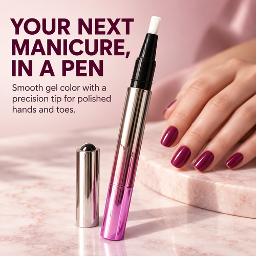💅 One-Step Gel Nail Polish Pen – Portable Manicure & Pedicure Color
