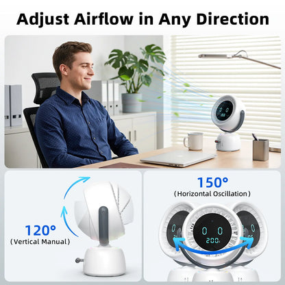 🔥 LAST DAY 50% OFF | Breeze Follows You™ AI Head Tracking Fan