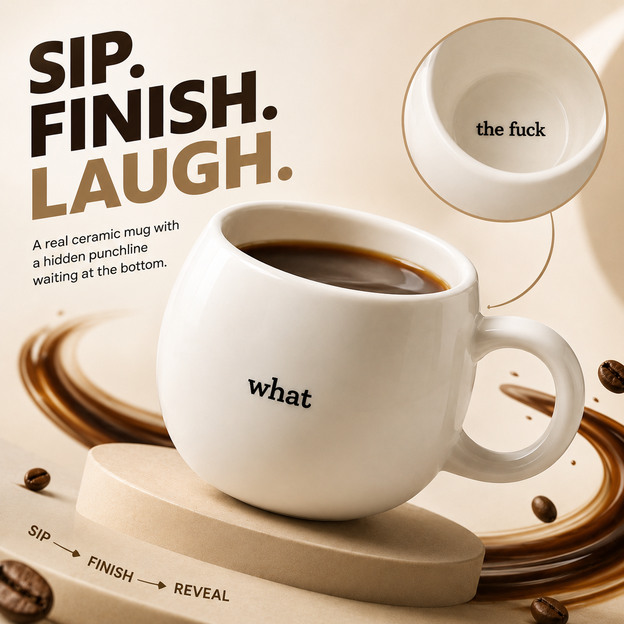 ☕ Hidden Message Mug – The Surprise Coffee Cup They’ll Never Forget