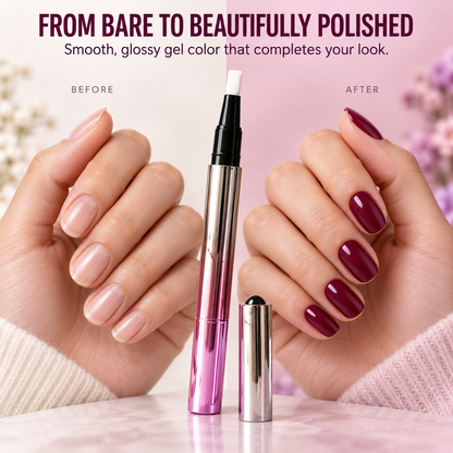 💅 One-Step Gel Nail Polish Pen – Portable Manicure & Pedicure Color