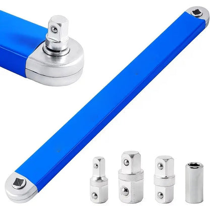 💥 HOT DEAL | Impact-Ready Offset Extension Wrench – Multi-Drive Adapter Tool for Tight Repair Spaces