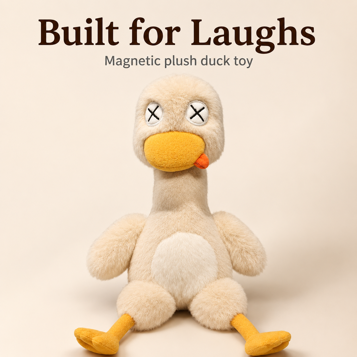 Magnetic Plush Toy Duck – "Salted Duck" Assembly Toy