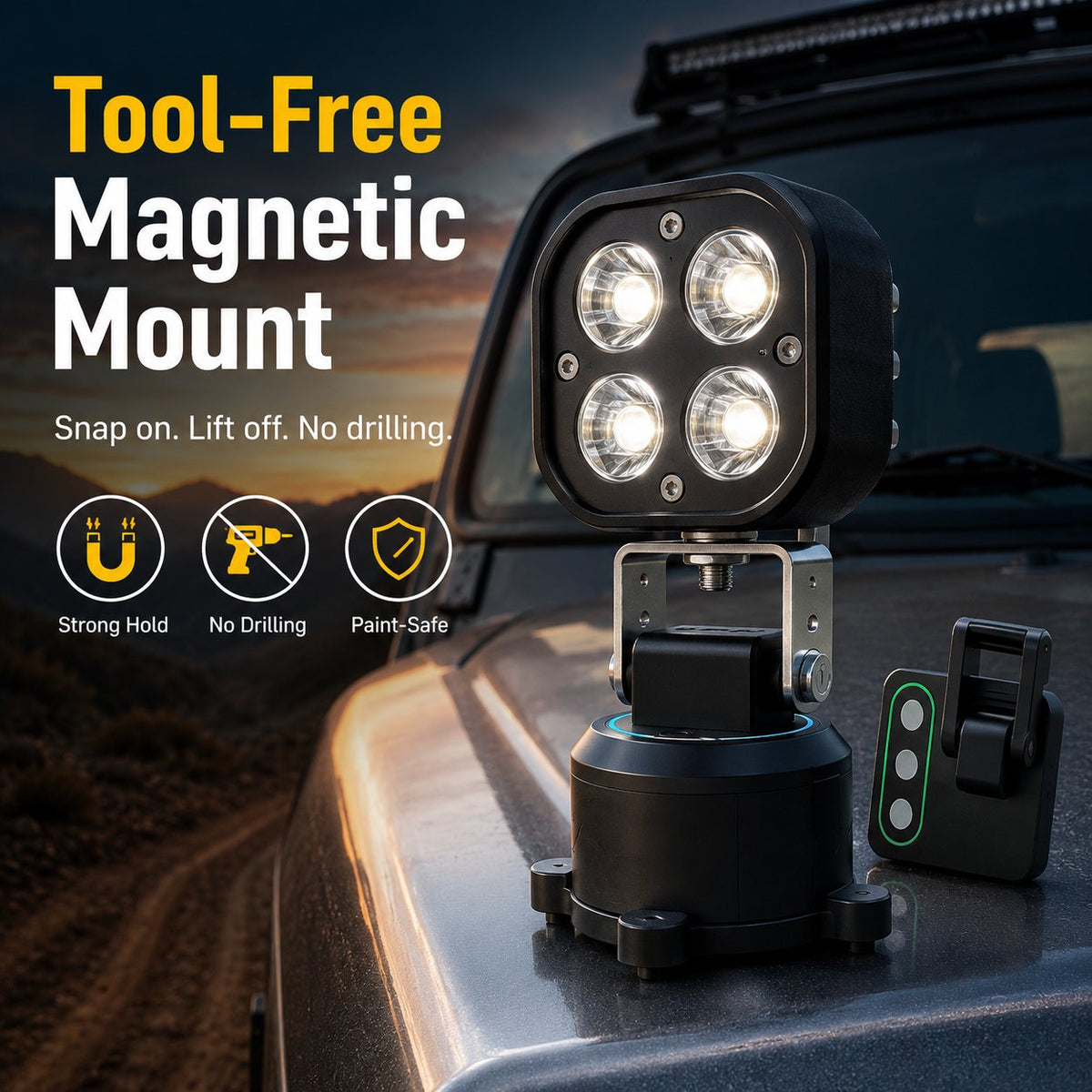 🚙 Omni-Directional Magnetic LED Pod Light