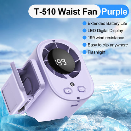 2026 Car Clip On Fan with LED Display