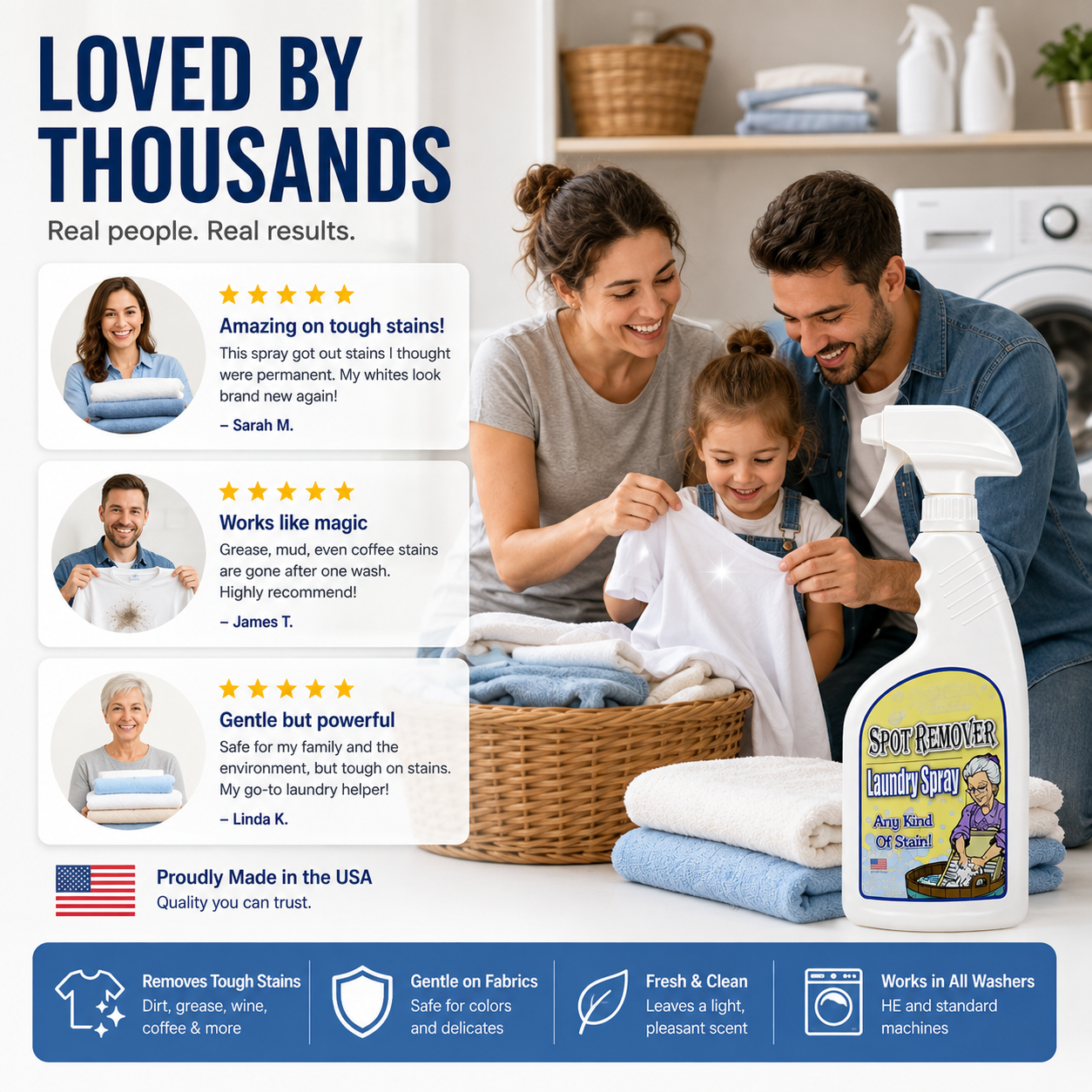 🧼 Tough Stain Rescue Laundry Spray