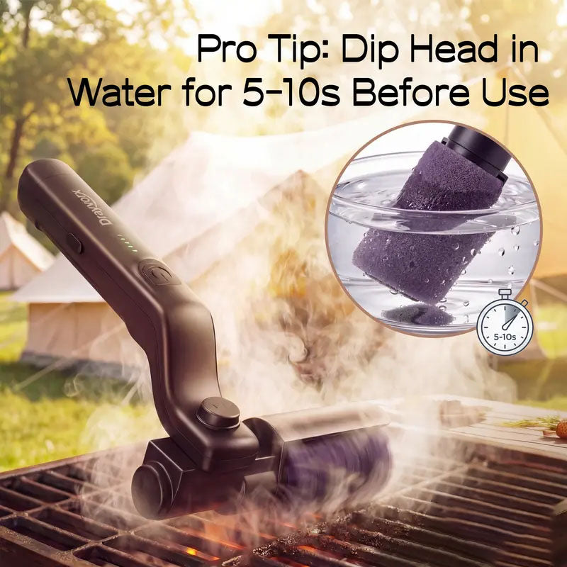 🔥 2-in-1 Cordless Electric Grill Brush & Spin Scrubber