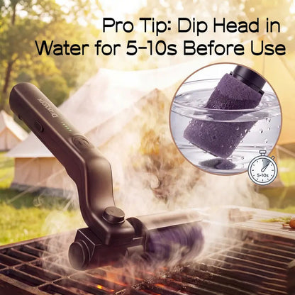 🔥 2-in-1 Cordless Electric Grill Brush & Spin Scrubber