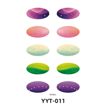 ✨ 5-Pair Pre-Designed Eyeshadow Transfer Stickers – Complete Eye Looks in Seconds
