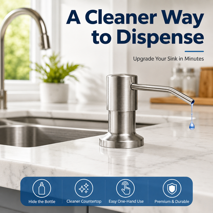✨ Built-In Kitchen Soap Dispenser 🧼 | Hide Bottles & Keep Your Countertop Clean
