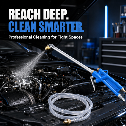 2026 new 🔧 Long-Reach Pneumatic Engine Cleaning Gun – Air-Powered Siphon Sprayer for Tight Spaces