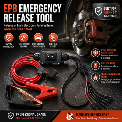 🚗 EPB Emergency Brake Release Tool – Dual Motor Control | Universal Electronic Parking Brake Service Kit