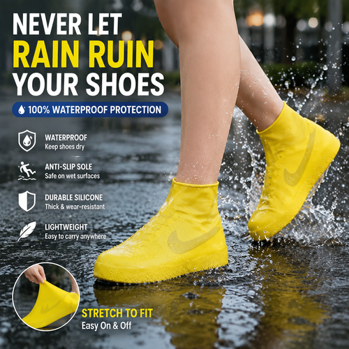 🌧 Waterproof Silicone Shoe Covers – Reusable Anti-Slip Rain Covers For Sneakers & Outdoor Use