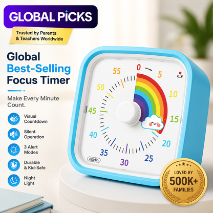 See Time. Stay Focused. Visual Timer for Kids & Adults