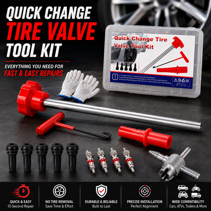 GJANSH 14-Piece Set Quick Change Tire Valve Tool Kit