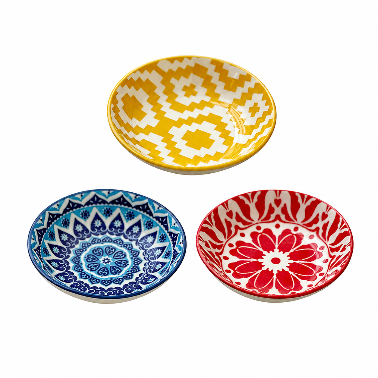 ✨ 6PCS Colorful Ceramic Dipping Bowls – Beautiful Sauce Dishes for Snacks, Appetizers & Elegant Table Settings