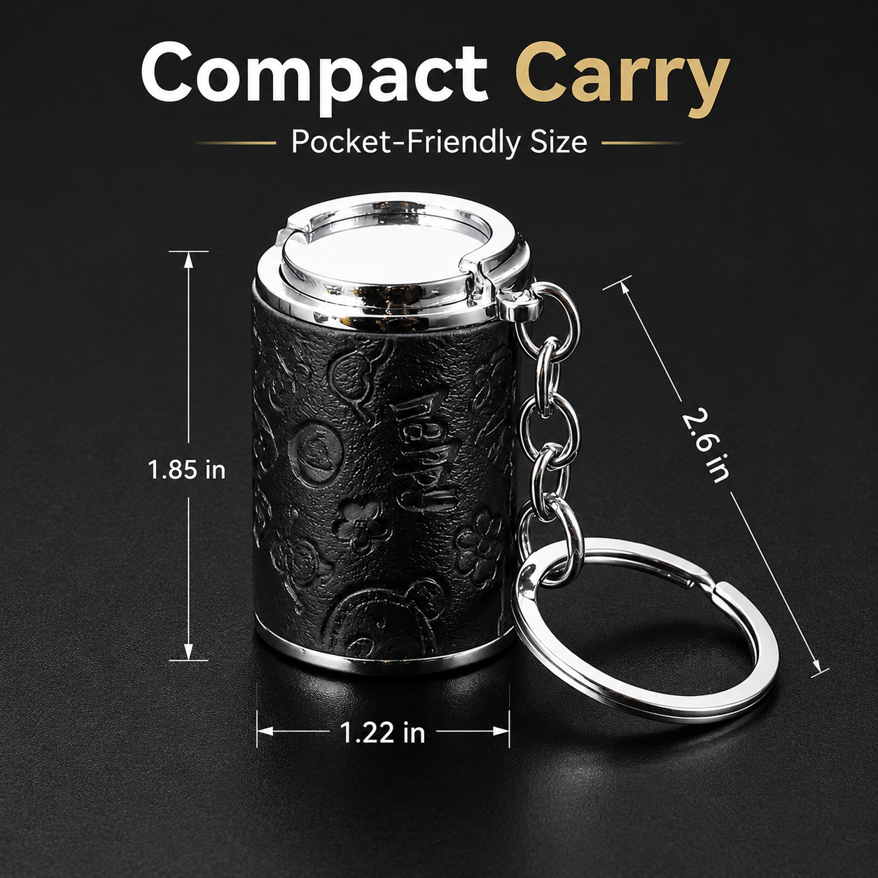 Mini Coin Storage Keychain – Portable Coin Safe for Shopping Carts, Travel & Everyday Carry