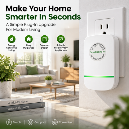 ⚡ Smart Power Saver Plug – Easy Plug-In Energy Management Device for Home & Office