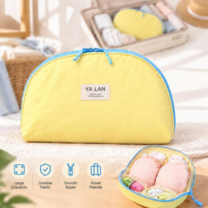 ✨ Waterproof Shell Storage Pouch – 3-in-1 Travel Organizer for Bra, Panties & Socks, Multi-Compartment & Portable for Trips