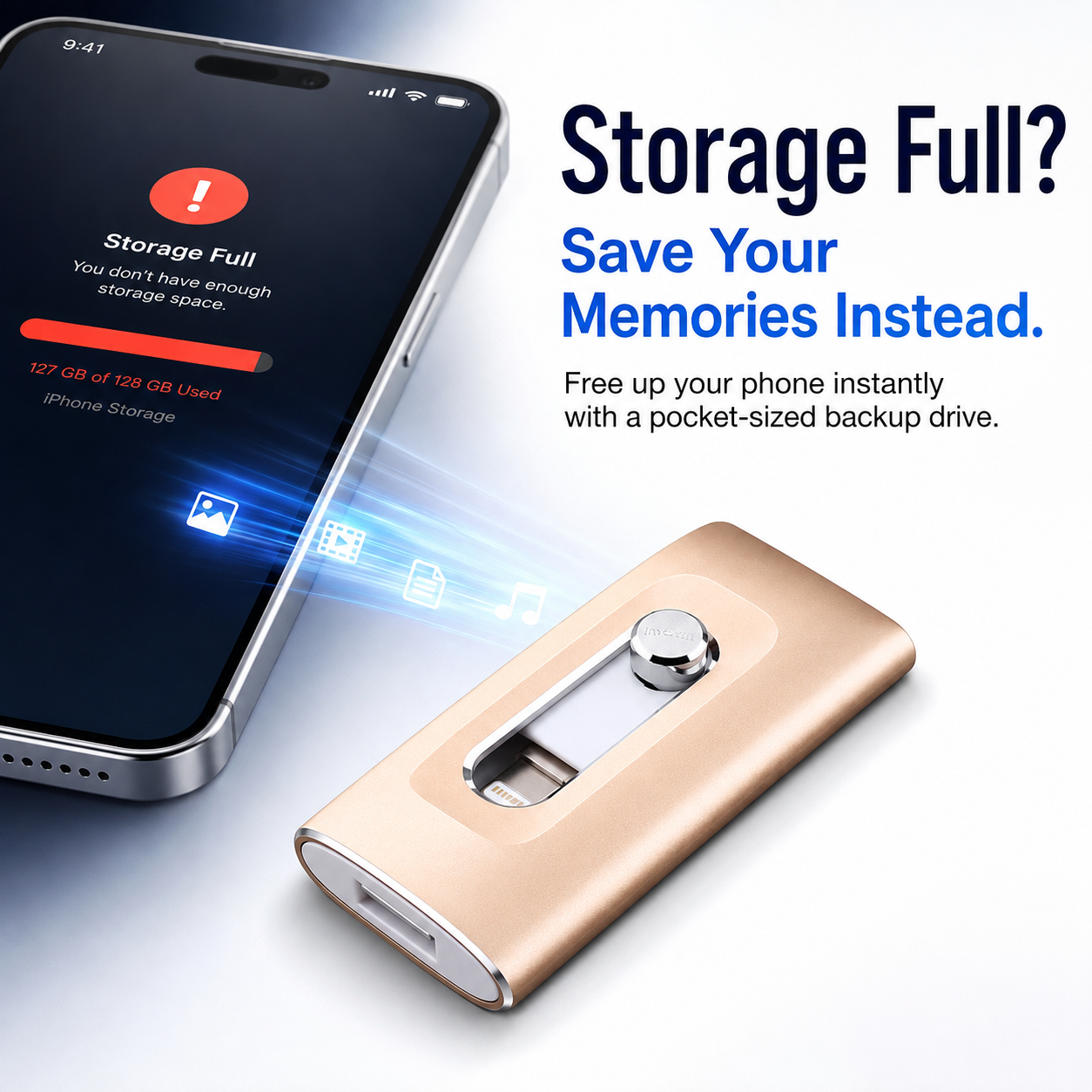 💾 Smart 4-in-1 Memory Drive – Protect Your Photos, Videos & Digital Memories