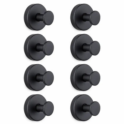 8PCS Heavy Duty Adhesive Wall Hooks – No Drill, Waterproof & Damage-Free Storage Solution