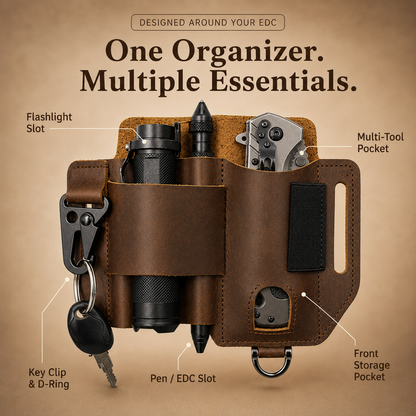 🧰 Leather EDC Belt Organizer