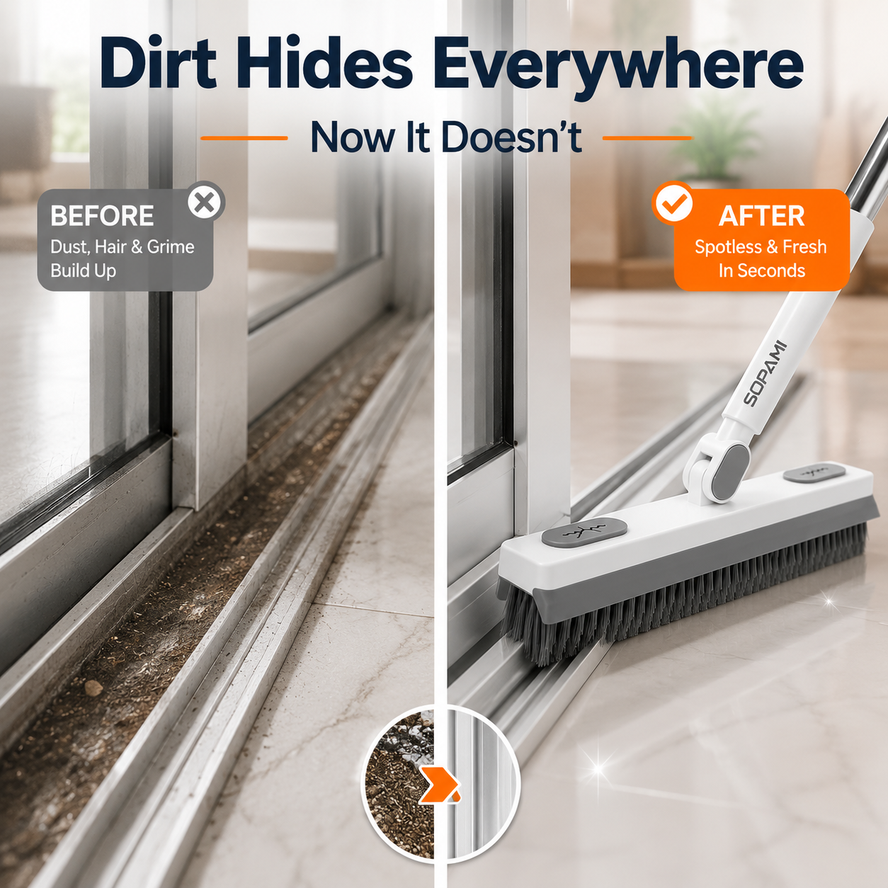 🧹 180° Rotating Gap Cleaning Brush – Deep Clean Every Hard-To-Reach Spot