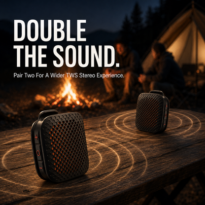 🔊 Magnetic Clip-On Bluetooth Speaker – IPX7 Waterproof, TWS Stereo & Ultra-Light 80g Wearable Design