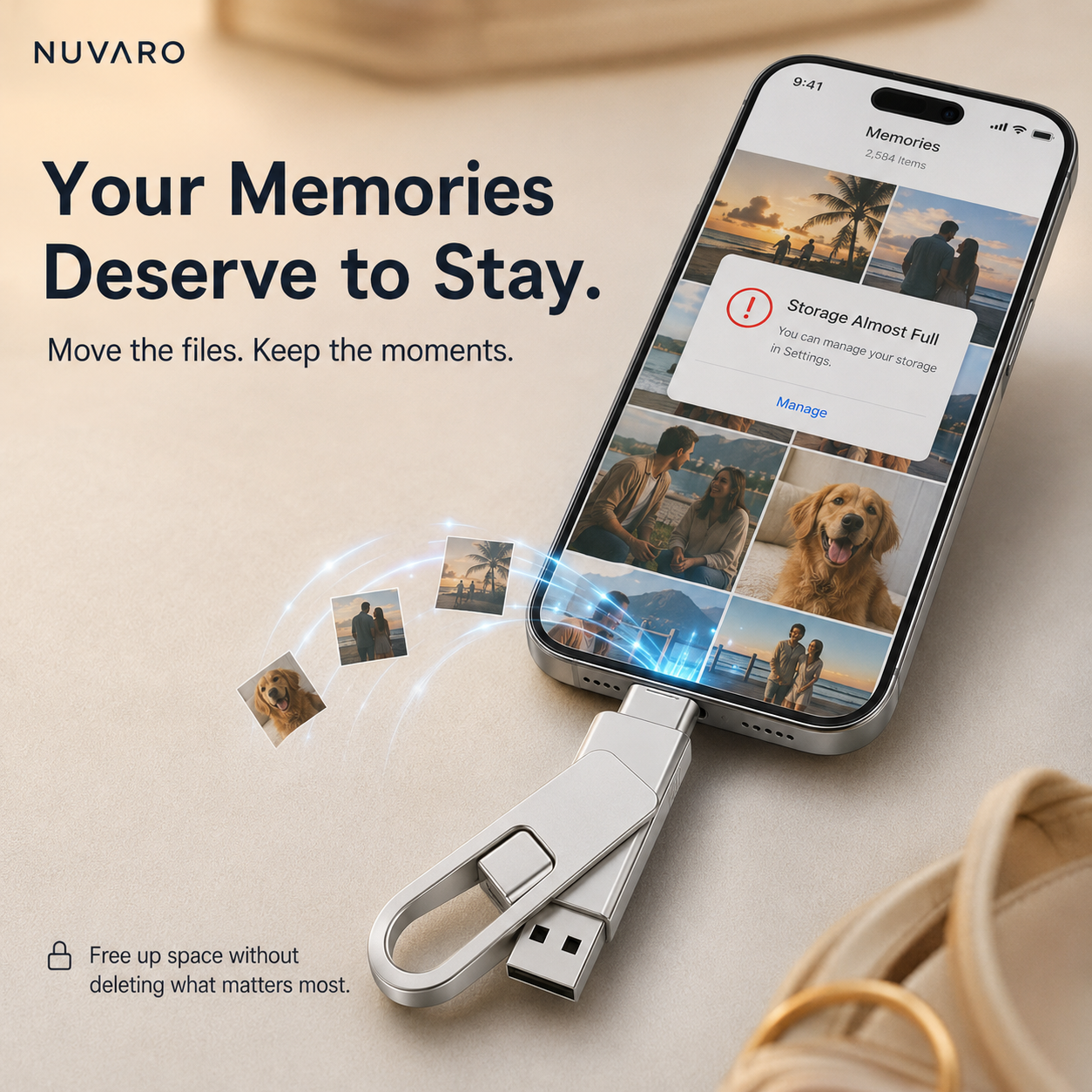 📱 3-in-1 Phone & Computer Flash Drive – Fast Photo & File Transfer