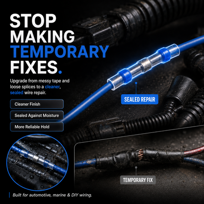 🔥 Waterproof Solder Seal Wire Connector Kit – Heat Shrink Self-Soldering Wire Repair Connectors