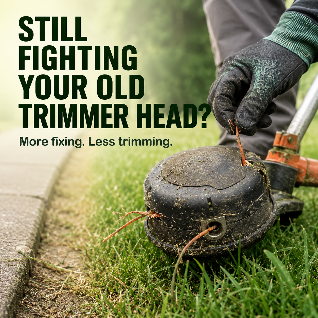 🌿 Replacement String Trimmer Head – Easy Reload for Smooth Yard Trimming