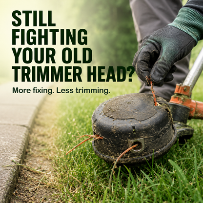 🌿 Replacement String Trimmer Head – Easy Reload for Smooth Yard Trimming